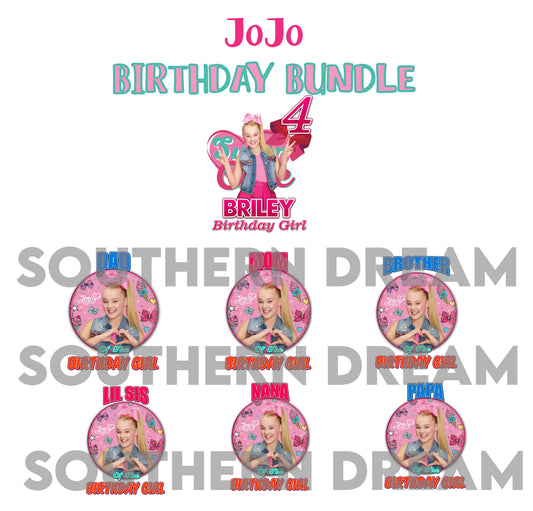 JoJo Birthday Bundle COMPLETED SHIRTS