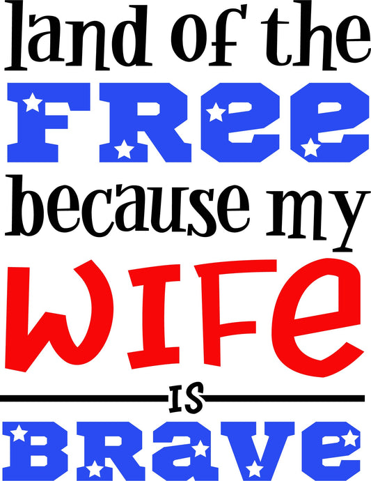 Land of the Free Wife Design Transfer