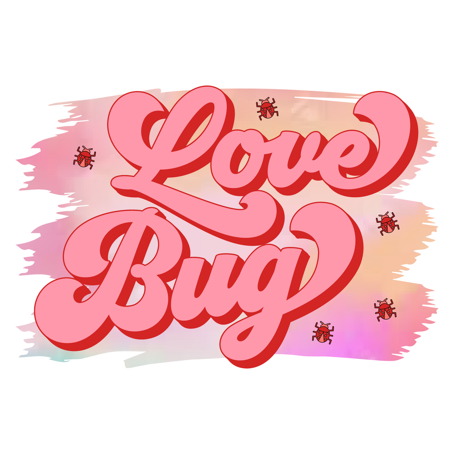 Love Bug Valentine Design Transfer