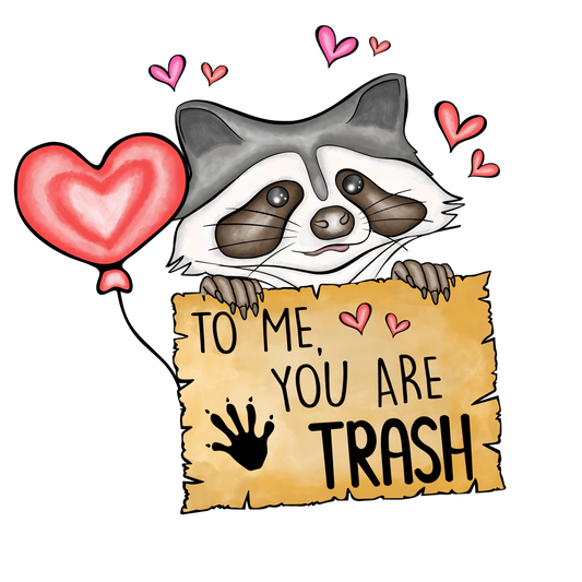 Trash Panda Valentine Design Transfer