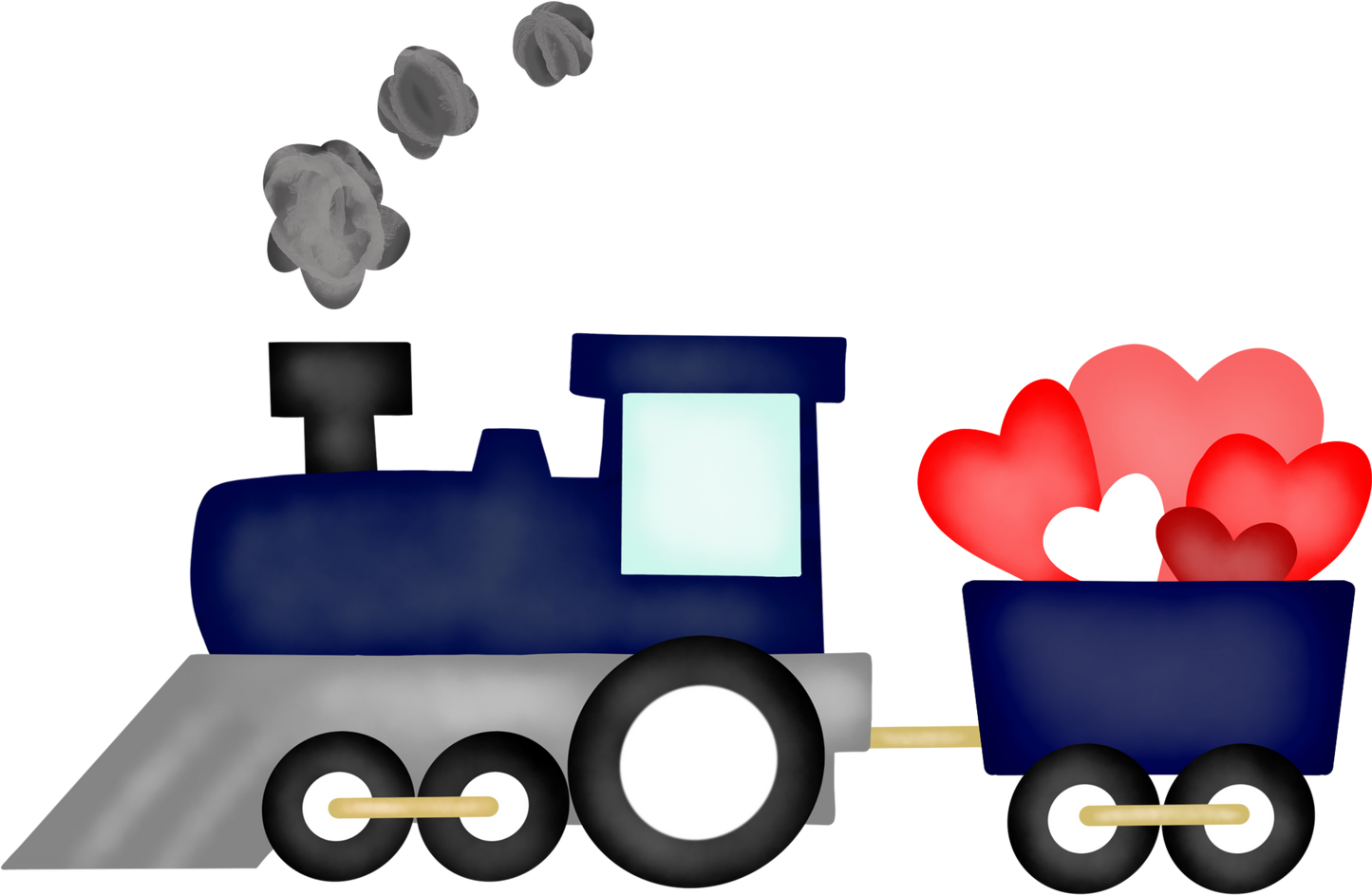 Valentine Train Design Transfer