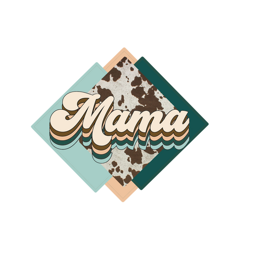 Mama Cow Print Design Transfer