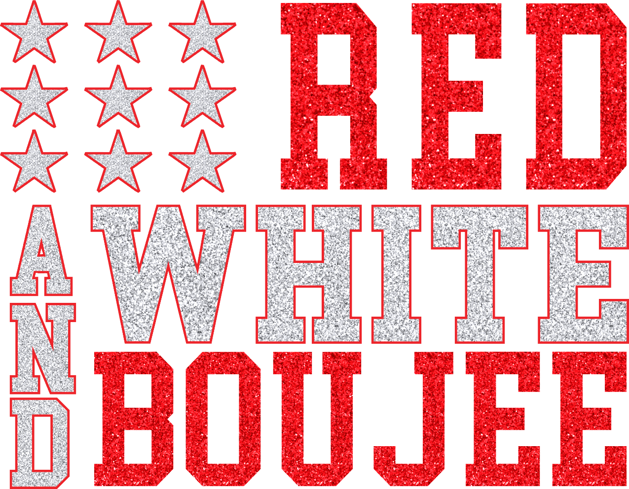 Red White & Boujee Transfer