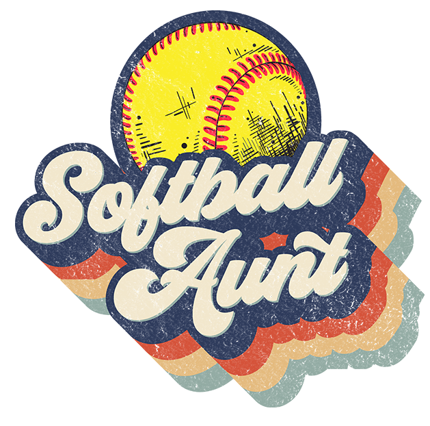 Retro Softball Aunt Design Transfer