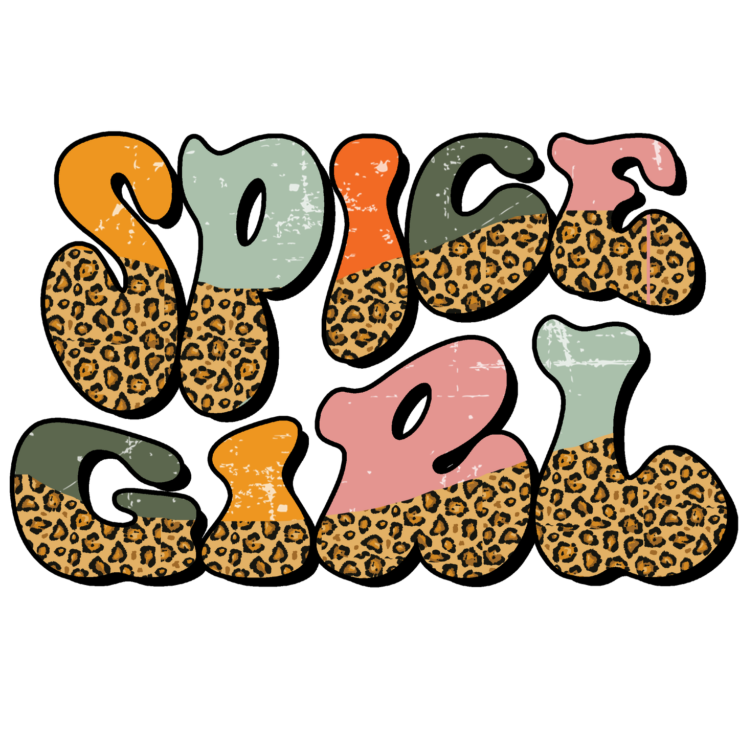 Spice Girl Groovy Design Transfer