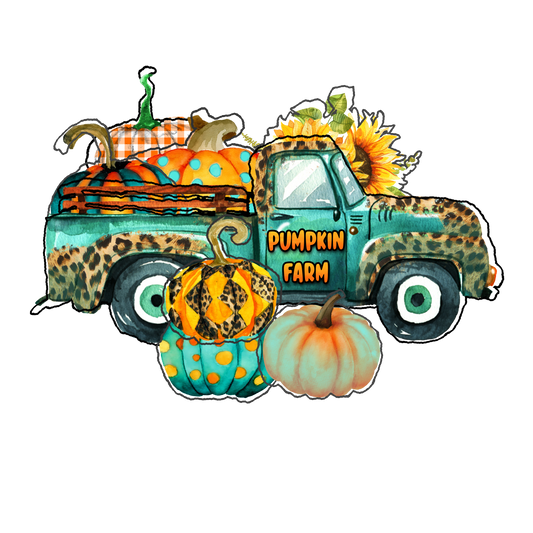 Pumpkin Cheetah Truck Design Transfer