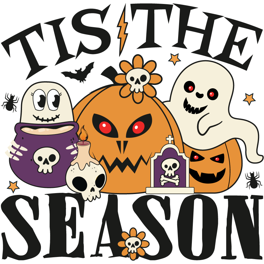 Tis the Season Halloween Design Transfer