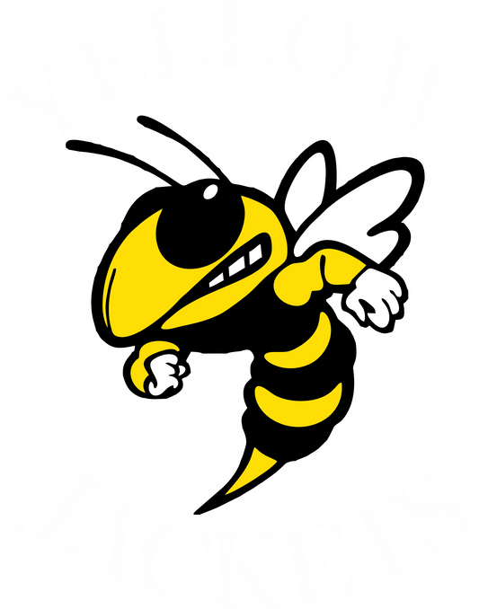 Yellow Jacket Bee Design Transfer