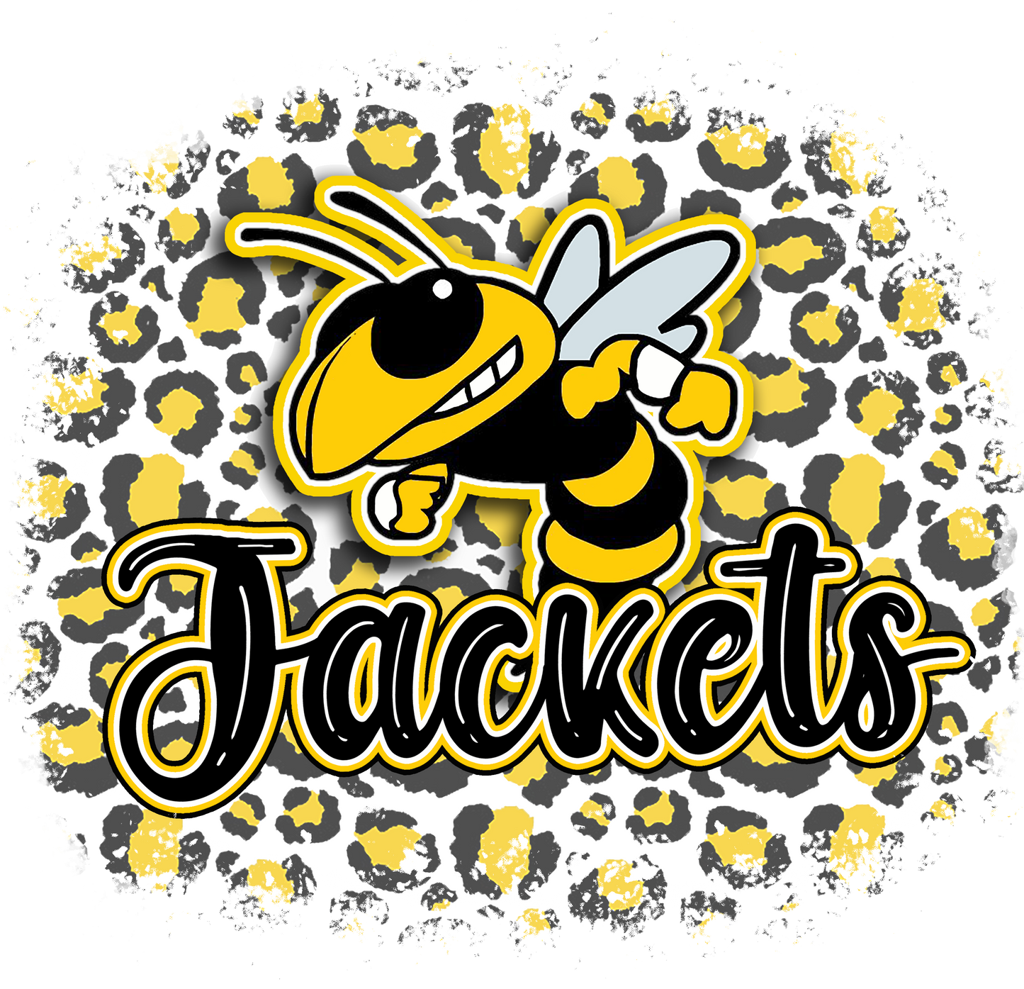 Yellow Jacket Cheetah Design Transfer