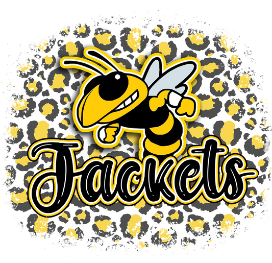 Yellow Jacket Cheetah Design Transfer