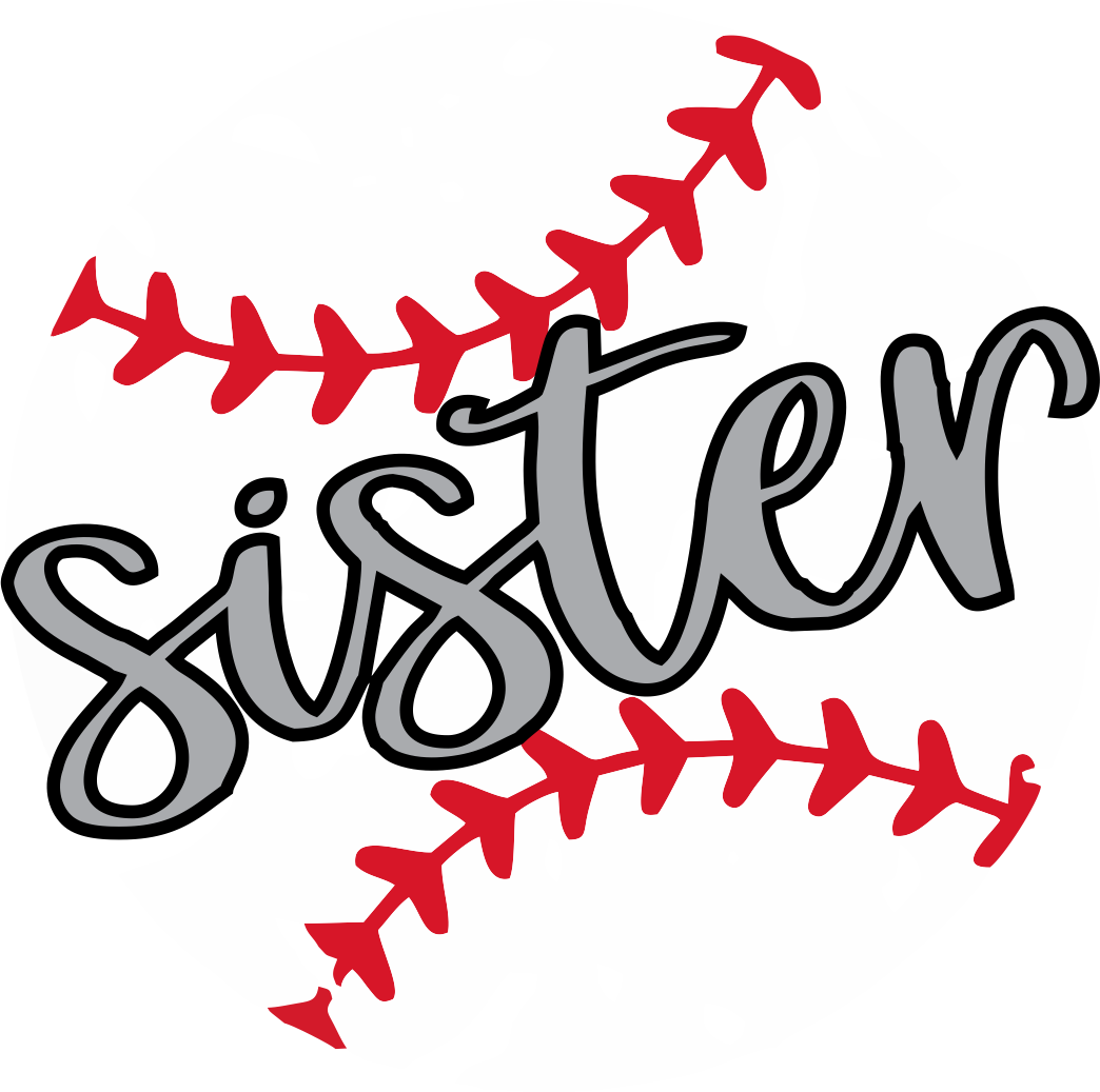 Baseball Sister Design Transfer