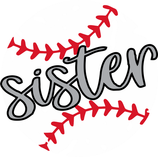 Baseball Sister Design Transfer