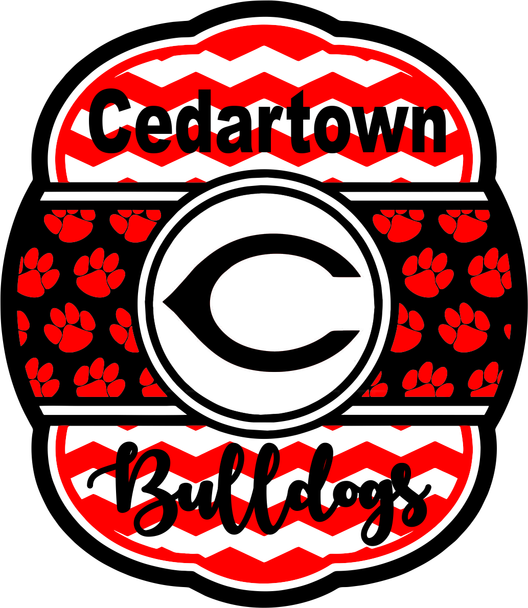 Cedartown Bulldogs Chevron Design Transfer