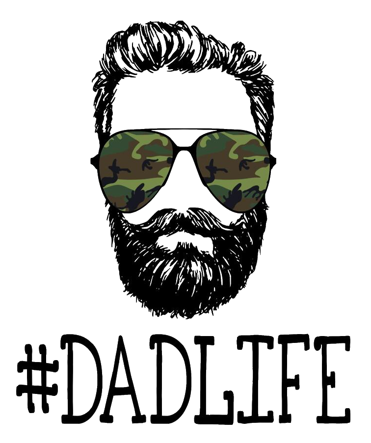 Bearded Dad Life- Camo Design Transfer