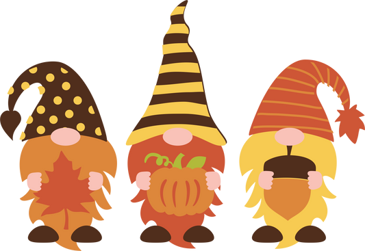 3 Fall Gnome Design Transfer