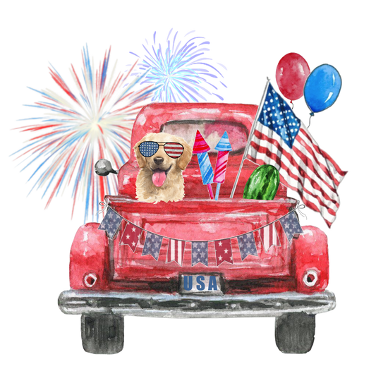 Fourth of July Truck Design Transfer