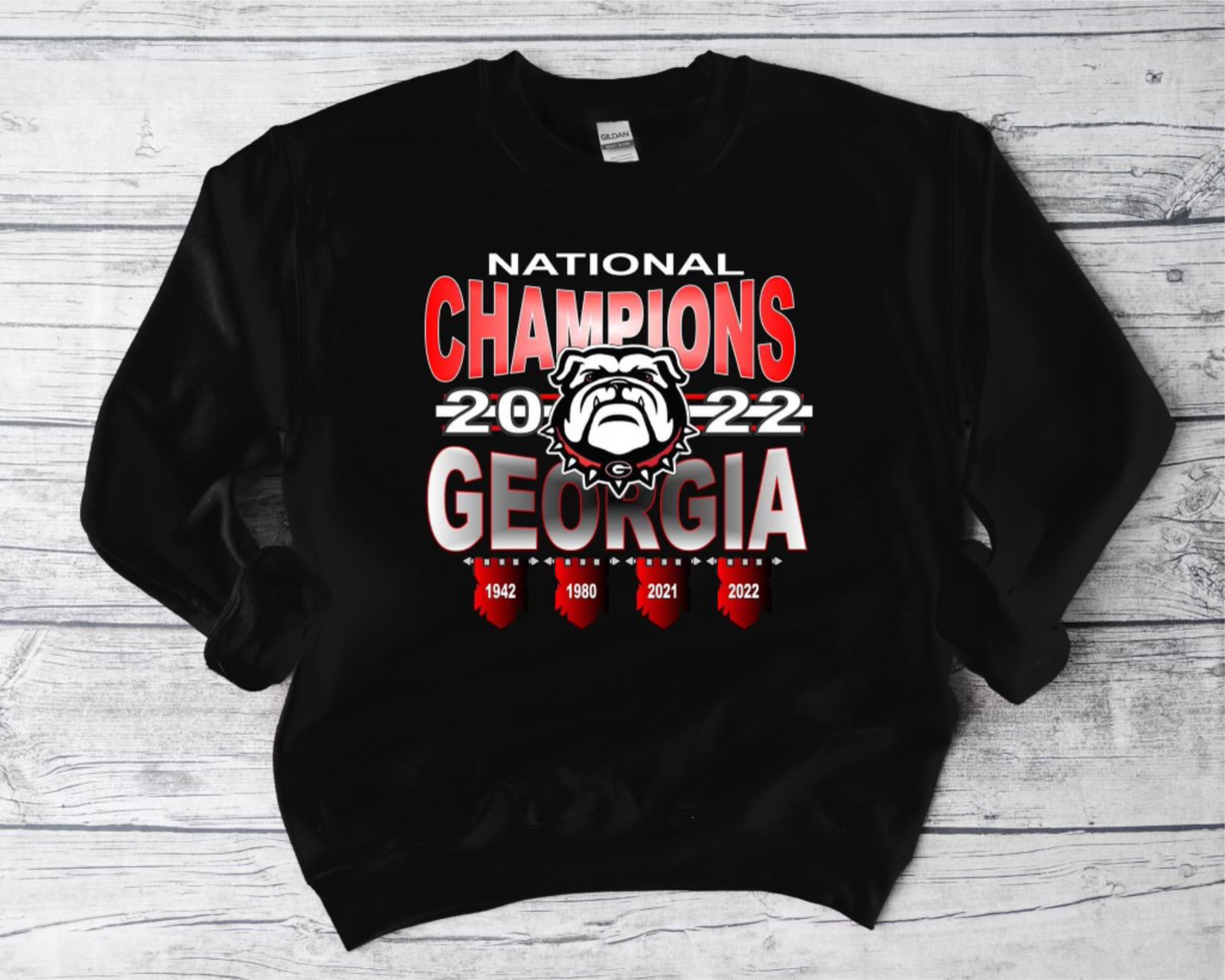 NATIONAL CHAMPIONS GEORGIA Design Transfers