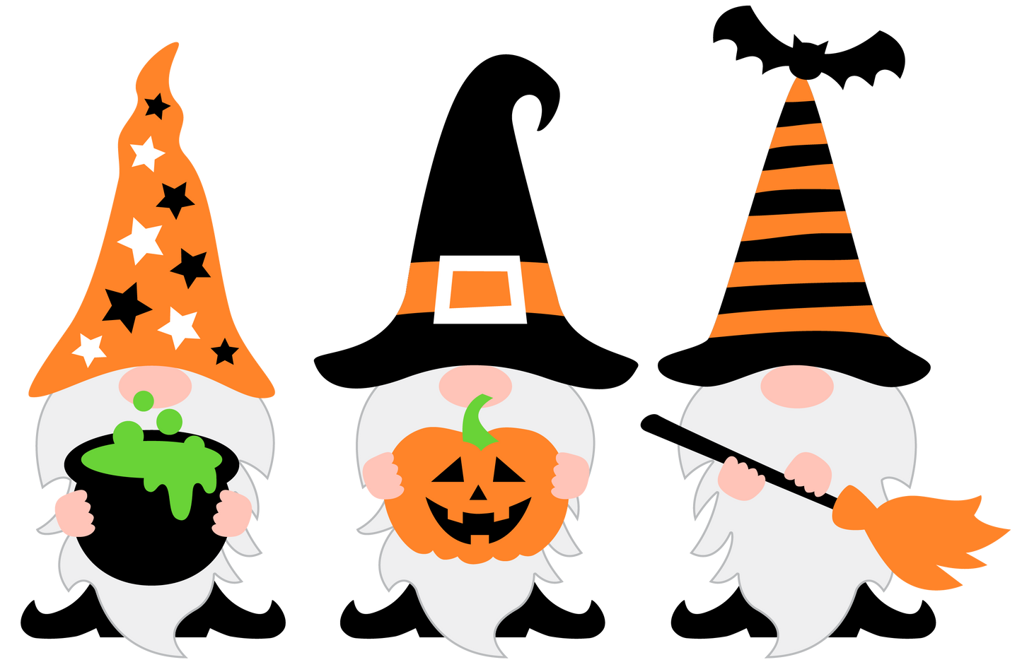 Halloween Gnomes Design Transfer