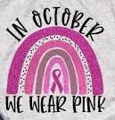 In October we Wear Pink Transfer