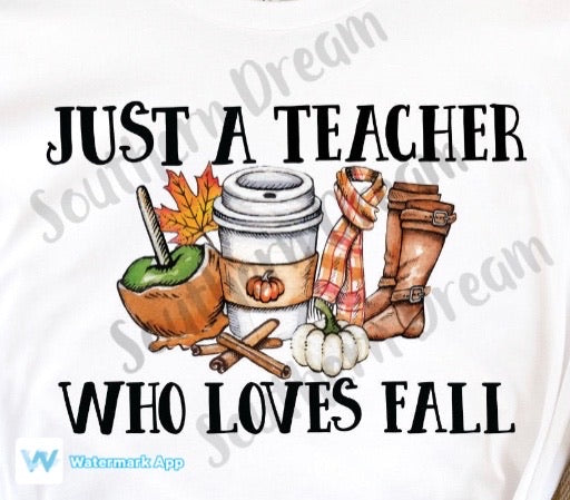 Just a Teacher who loves fall design transfer