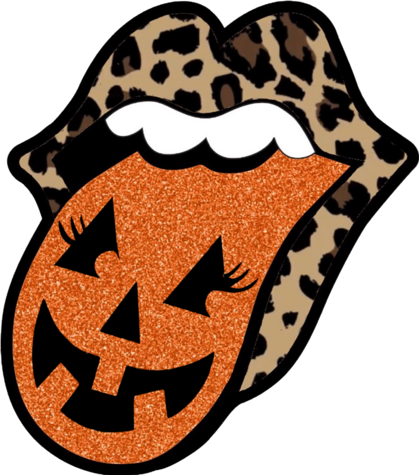 Halloween Leopard TongueDesign Transfer