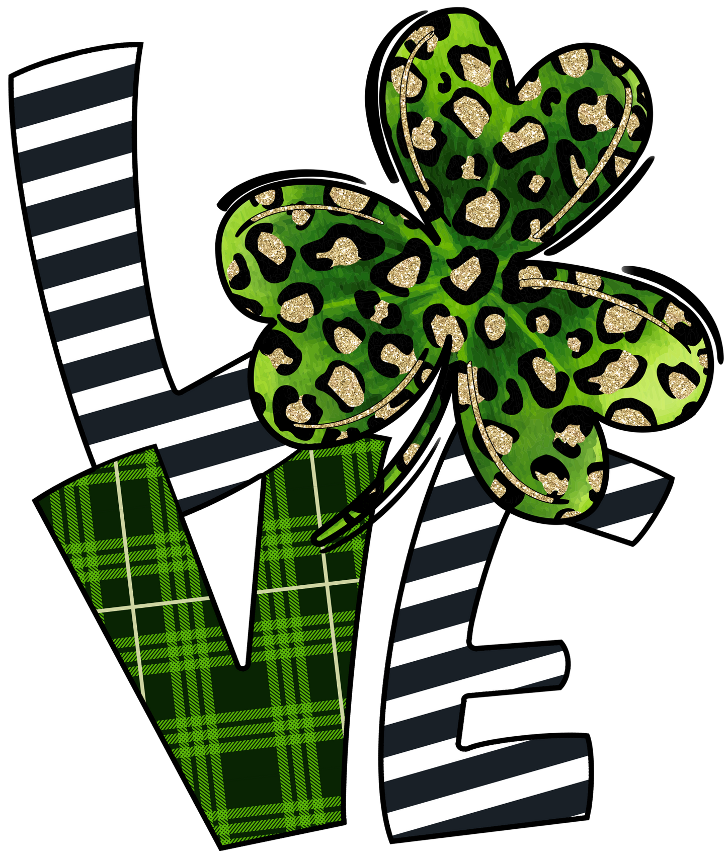 Love Cheetah ShamrockDesign Transfer