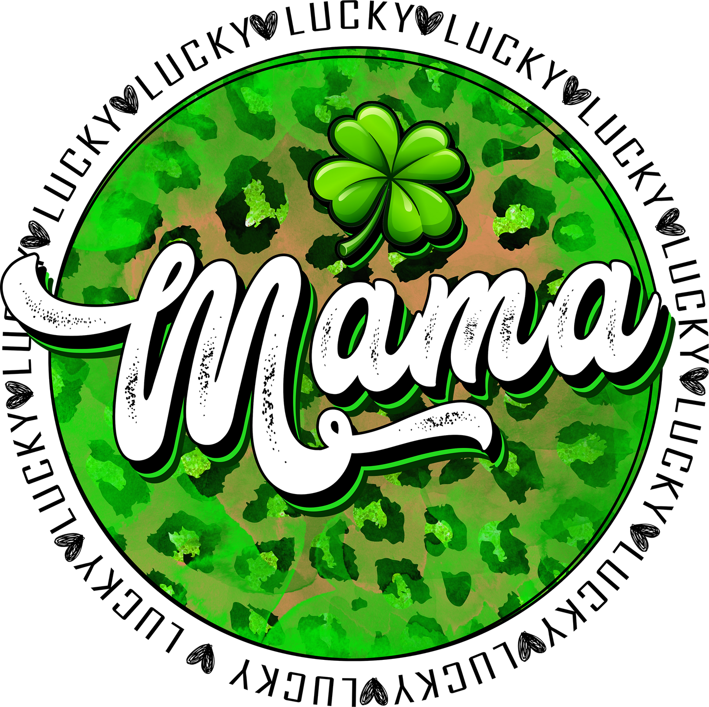 Lucky Mama Circle Design Transfer