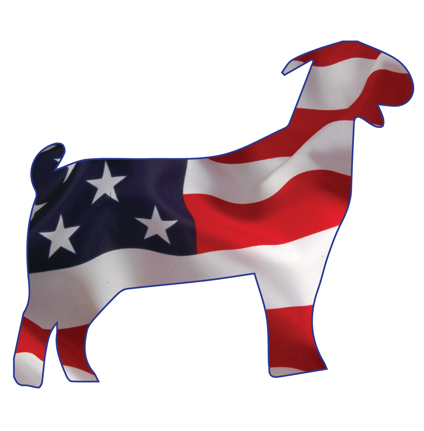 Patriotic Goat Design Transfer