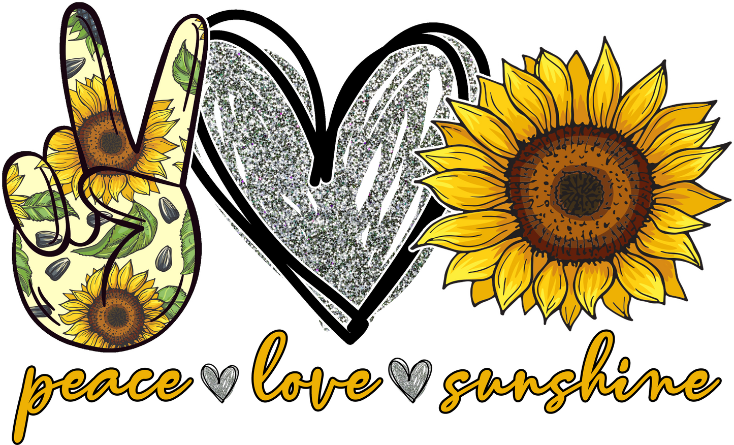 Peace, Love Sunshine Design Transfer