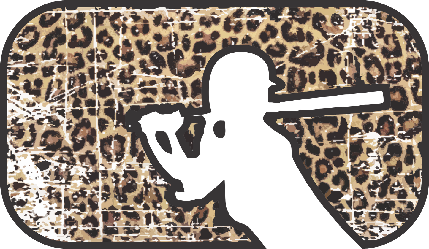 Softball Distressed Cheetah Design Transfer