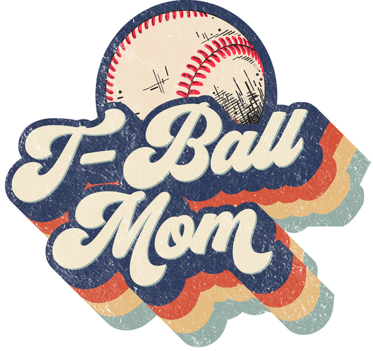 Vintage T-Ball Mom Design Transfer