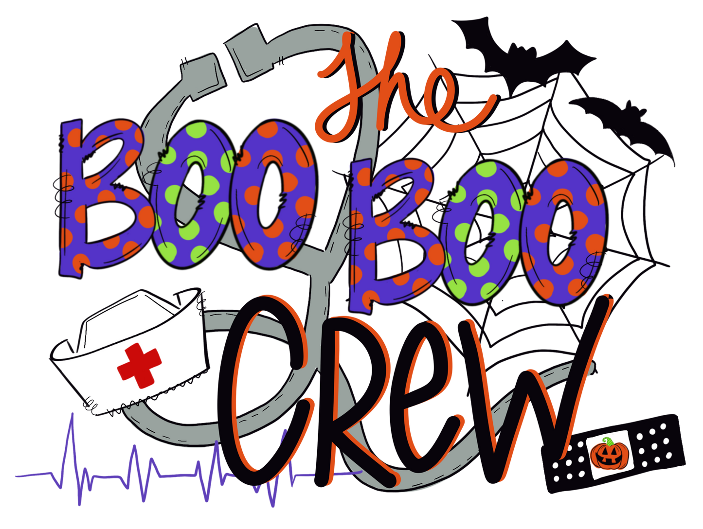 The Boo Boo Crew Design Transfer